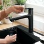 Кухонный смеситель Hansgrohe Zesis M33, 160 с вытяжным душем, черный матовый, 74801670