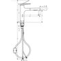 Кухонный смеситель Hansgrohe Zesis M33, 160 с вытяжным душем, нержавеющая сталь, 74801800