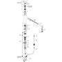 Кухонный смеситель Hansgrohe Zesis M33, 160 с вытяжным душем, sBox lite, черный матовый, 74804670