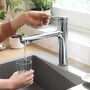Кухонный смеситель Hansgrohe Zesis M33, 160 с вытяжным душем, sBox lite, хром, 74804000