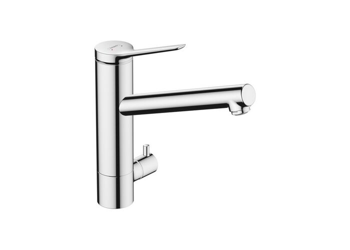 Кухонный смеситель Hansgrohe Zesis M33, 200 с запорным вентилем, CoolStart, хром, 74807000