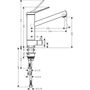 Кухонный смеситель Hansgrohe Zesis M33, 200 с запорным вентилем, CoolStart, хром, 74807000