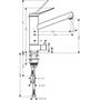 Кухонный смеситель Hansgrohe Zesis M33, 200 с запорным вентилем, хром, 74808000