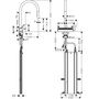 Смеситель для кухни Hansgrohe Aquno Select M81 170, с вытяжным душем, 73831000
