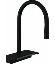 Смеситель для кухни Hansgrohe Aquno Select M81 170, с вытяжным душем, черный, 73837670