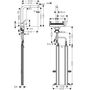 Смеситель для кухни Hansgrohe Aquno Select M81 250, высокий излив, нерж, 73830800