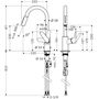Смеситель для кухни Hansgrohe Focus, сталь, 31815800