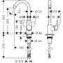 Смеситель для кухни Hansgrohe Logis, 71835000