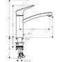 Смеситель для кухни Hansgrohe Logis M31, Eco, 71839000