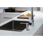 Смеситель для кухни Hansgrohe Metris M71 320, с вытяжным душем, 73801000