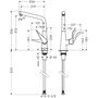 Смеситель для кухни Hansgrohe Metris M71, Eco, 14782000