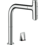 Смеситель для кухни Hansgrohe Metris Select M71 200, с вытяжным душем, 73819000