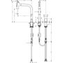 Смеситель для кухни Hansgrohe Metris Select M71 200, с вытяжным душем, нерж, 73819800