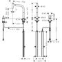Смеситель для кухни Hansgrohe Metris Select M71 200, высокий излив, 73804000