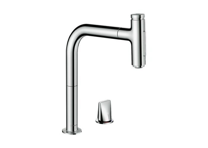 Смеситель для кухни Hansgrohe Metris Select M71 200, высокий излив, 73825000