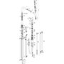 Смеситель для кухни Hansgrohe Metris Select M71 200, высокий излив, 73825000