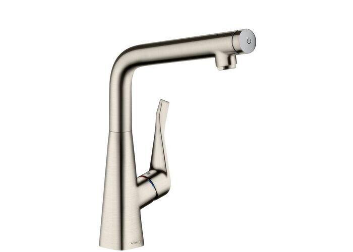 Смеситель для кухни Hansgrohe Metris Select, сталь, 14883800