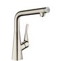 Смеситель для кухни Hansgrohe Metris Select, сталь, 14883800
