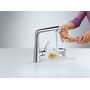 Смеситель для кухни Hansgrohe Metris Select, сталь, 14883800