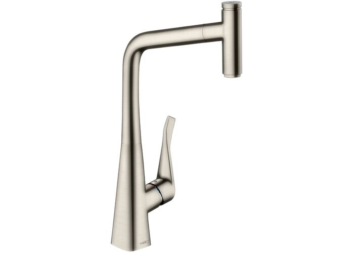 Смеситель для кухни Hansgrohe Metris Select, сталь, 14884800