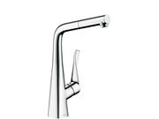 Смеситель для кухни Hansgrohe Metris, выдвижной излив, 14821000