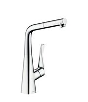 Смеситель для кухни Hansgrohe Metris, выдвижной излив, 14821000