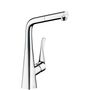 Смеситель для кухни Hansgrohe Metris, выдвижной излив, 14821000