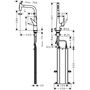 Смеситель для кухни Hansgrohe Talis M51-H300, с душем, sBox, 73867800