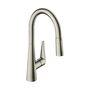 Смеситель для кухни Hansgrohe Talis M51 200, с вытяжным душем, нерж, 73851800