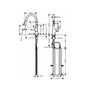 Смеситель для кухни Hansgrohe Talis M51 200, с вытяжным душем, нерж, 73851800