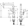 Смеситель для кухни Hansgrohe Talis M54 270, 72840000