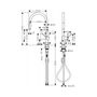 Смеситель для кухни Hansgrohe Talis M54, высокий излив, черный, 72802670