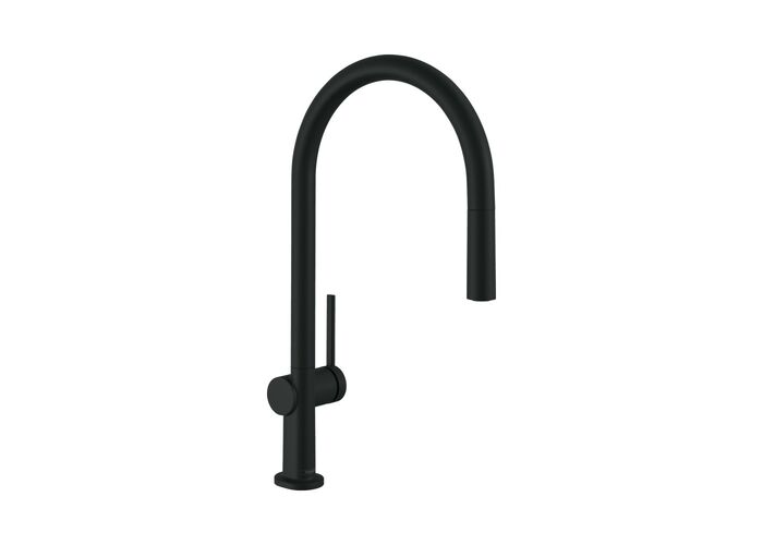 Смеситель для кухни Hansgrohe Talis M54, высокий излив, черный, 72803670