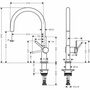 Смеситель для кухни Hansgrohe Talis M54, высокий излив, черный, 72804670