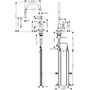 Смеситель для кухни Hansgrohe Talis M54, высокий излив, нерж, 72803800