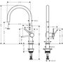 Смеситель для кухни Hansgrohe Talis M54, высокий излив, нерж, 72804800