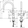 Смеситель для кухни Hansgrohe Talis M54, запорный вентиль, 72805000