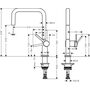 Смеситель для кухни Hansgrohe Talis M54, запорный вентиль, 72806000