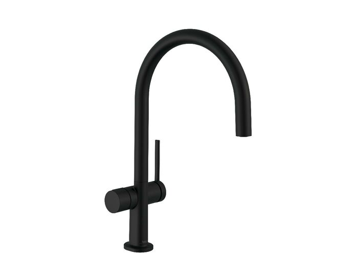 Смеситель для кухни Hansgrohe Talis M54, запорный вентиль, черный, 72805670