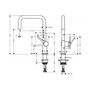 Смеситель для кухни Hansgrohe Talis M54, запорный вентиль, черный, 72806670