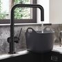 Смеситель для кухни Hansgrohe Talis M54, запорный вентиль, черный, 72806670