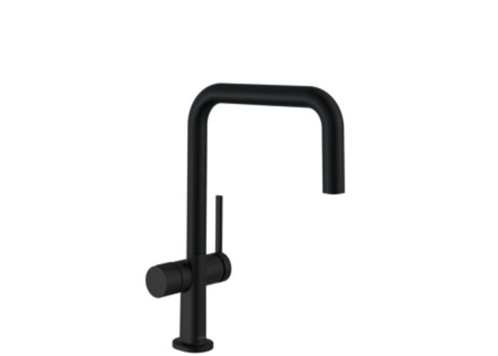 Смеситель для кухни Hansgrohe Talis M54, запорный вентиль, черный, 72807670