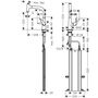 Смеситель для кухни Hansgrohe Talis Select M51 220, высокий излив, 73852000