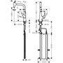 Смеситель для кухни Hansgrohe Talis Select M51 300, высокий излив, 73853000