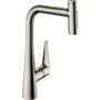 Смеситель для кухни Hansgrohe Talis Select M51, с вытяжным душем, нерж, 72823800
