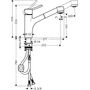 Смеситель для кухни с душем Hansgrohe Тalis S, 32841000