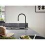 Смеситель кухонный Hansgrohe Talis M54, sBox, с вытяжным душем, черный, 72801670
