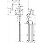 Смеситель кухонный Hansgrohe Talis M54, sBox, с вытяжным душем, черный, 72801670
