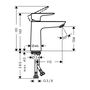 Cмеситель для раковины Hansgrohe Talis 110, бронза, 71712140
