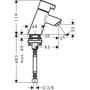 Кран для умывальника Hansgrohe Talis, 13132000